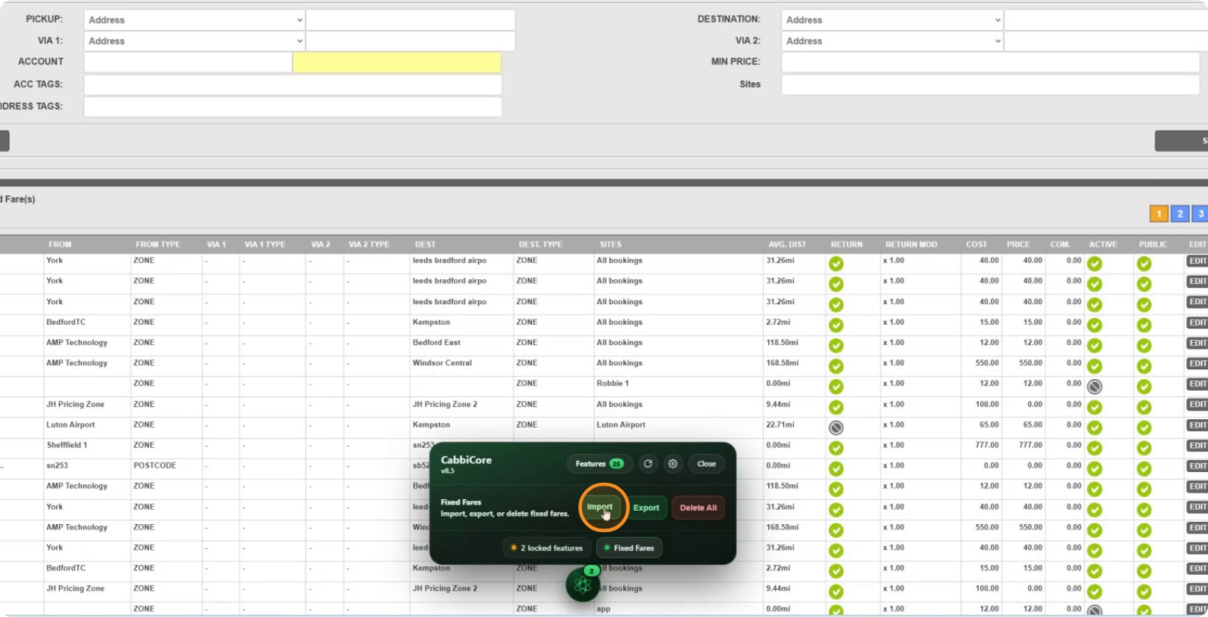 Choosing the file